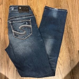 Silver Suki Jeans Mid Straight